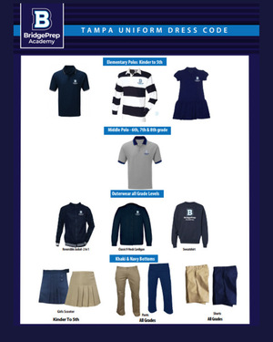   BridgePrep Academy's 2026-2027 school uniforms can now be purchased at Ibiley Uniforms!